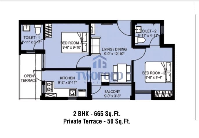 2 BHK (Compact)