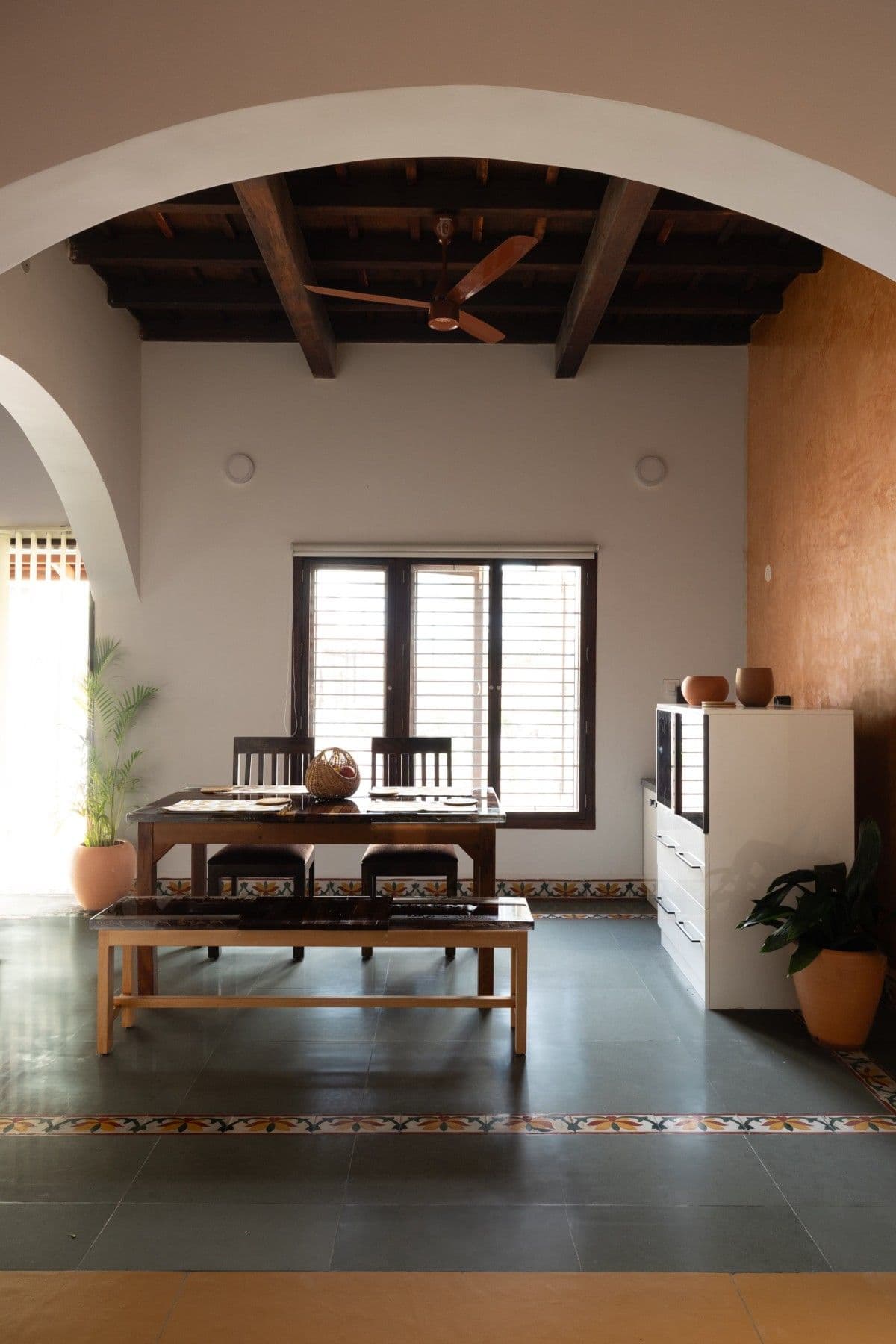 Earthen Spaces Chettinad themed villa 3