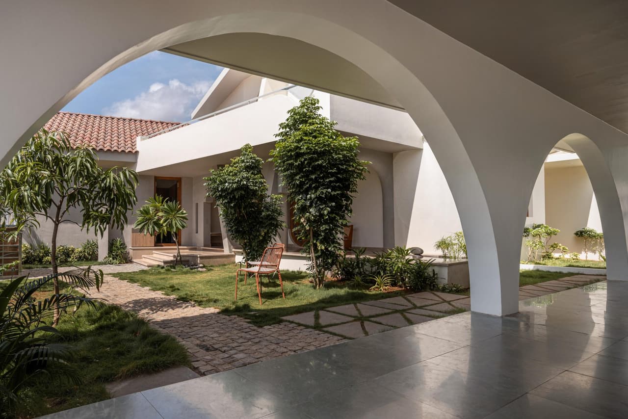 Earthen Spaces Chettinad themed villa 2