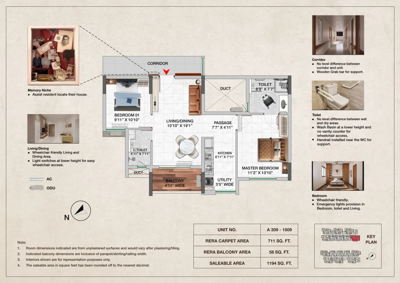 2 BHK 2T