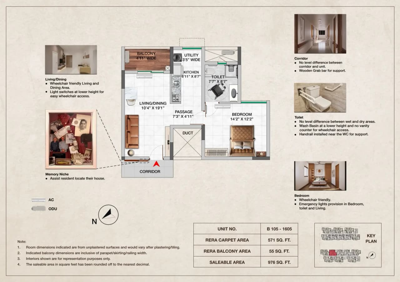1 BHK 1T